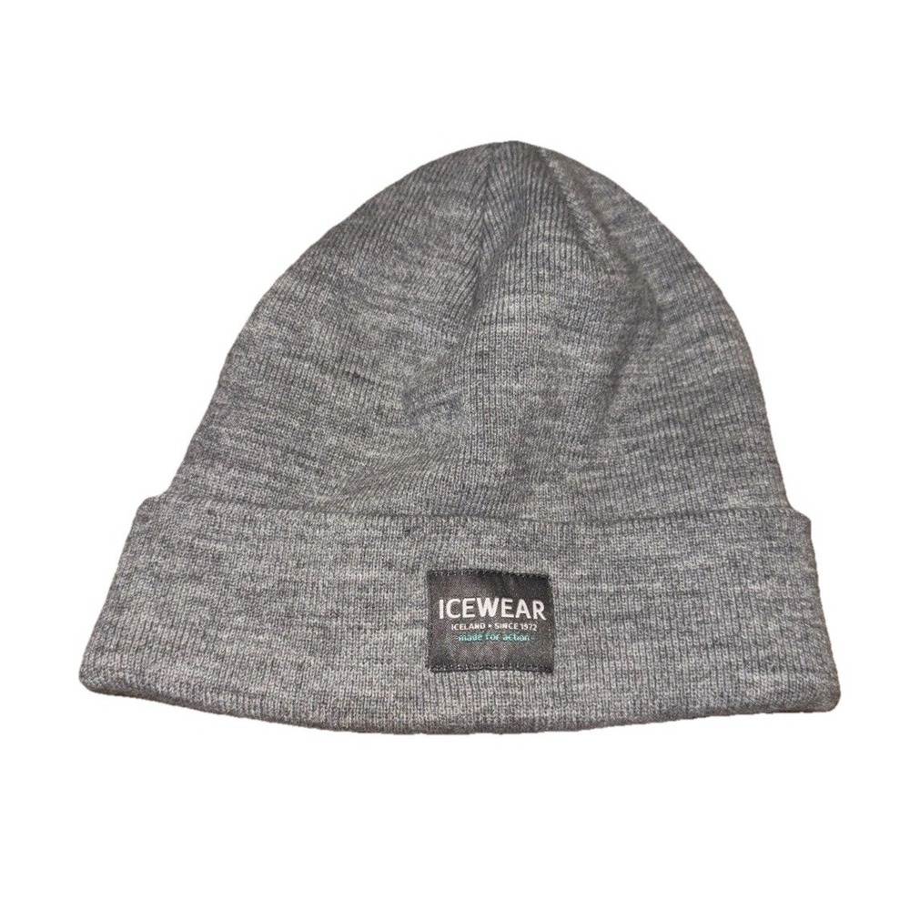 Icewear Iceland Gray Tinder Beanie Acrylic Knit ‎ Hat Youth 7-12 Years